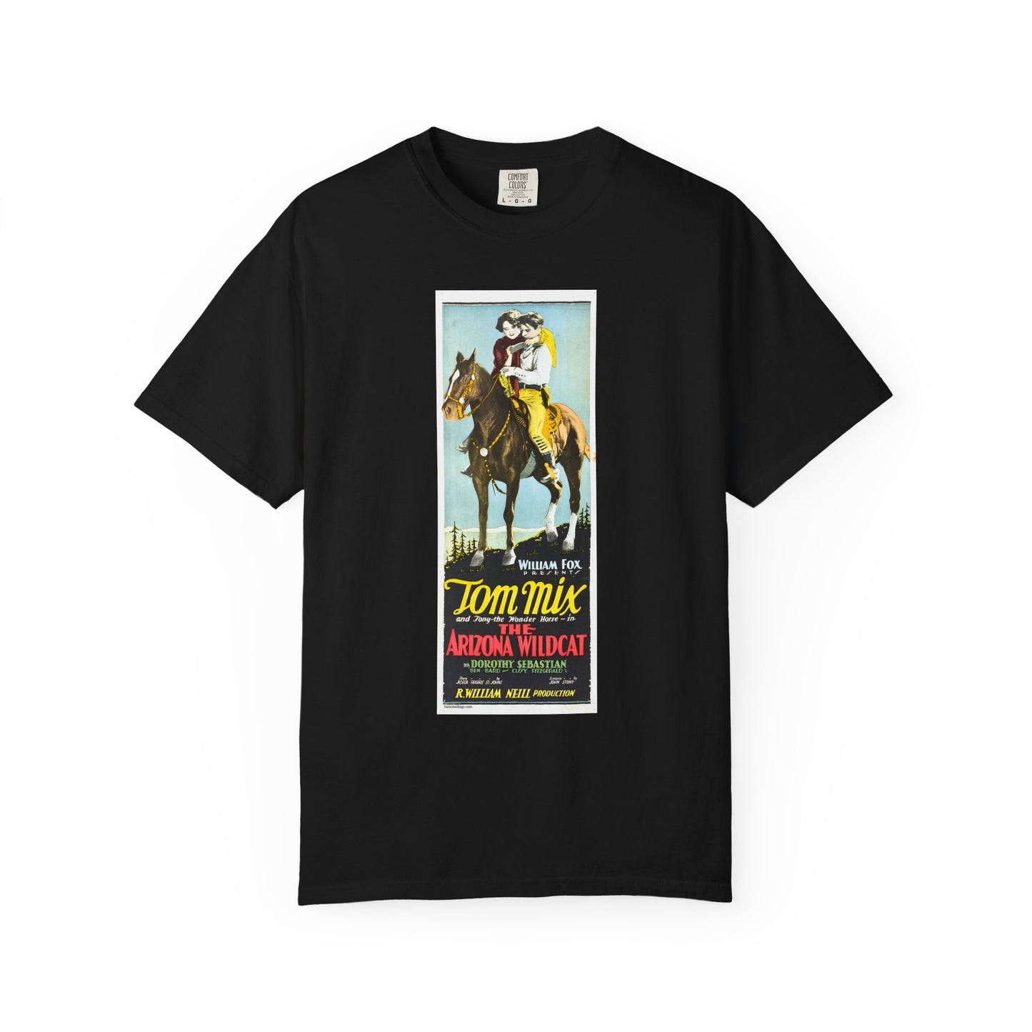 Tom Mix Unisex T-shirt, The Arizona Wildcat Design
