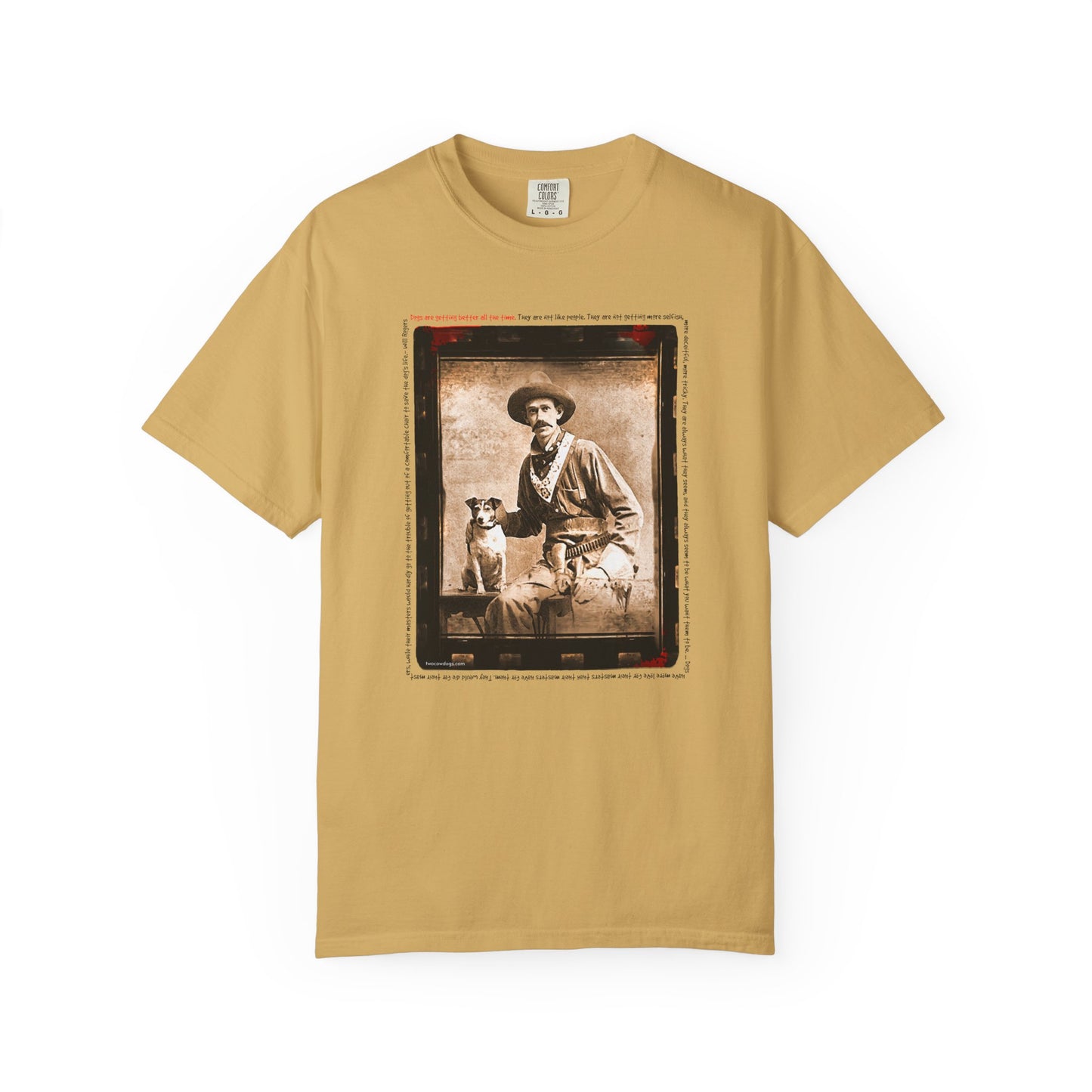 Vintage Cowboy and Dog 2 Puppy Tee Shirt
