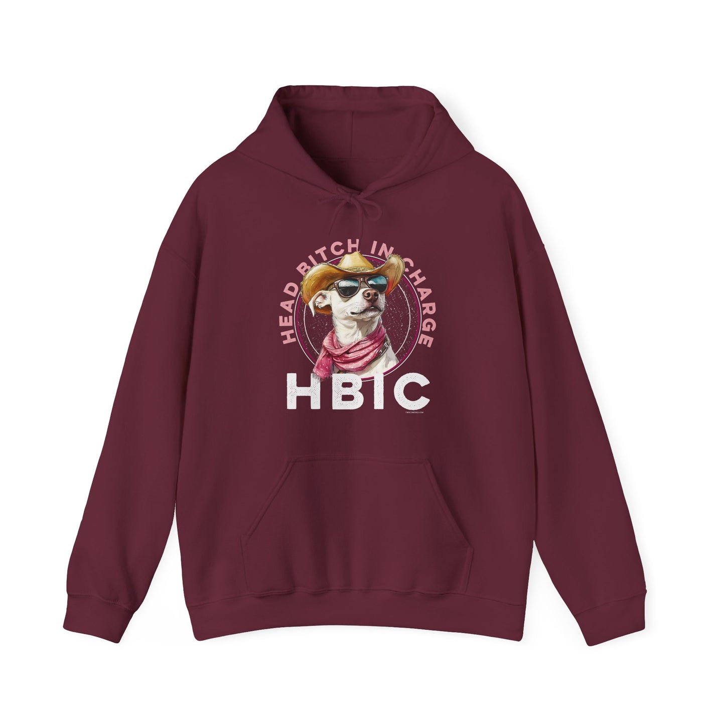 Hooded Sweatshirt HBIC Head Bitch in Charge Design