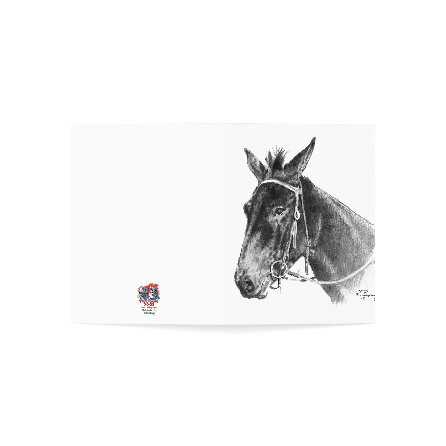 Mule Blank Notecards