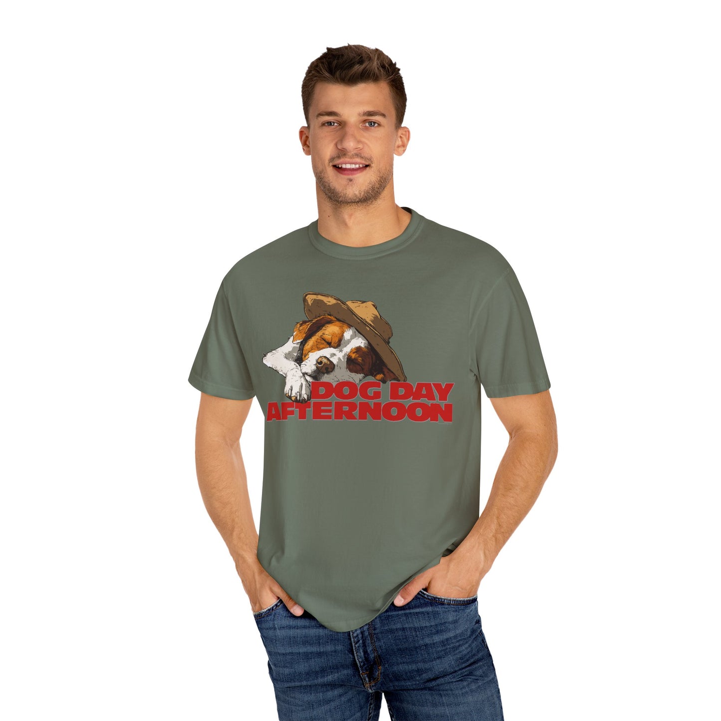 Unisex Garment-Dyed T-shirt Dog Day Afternoon Graphic Tee