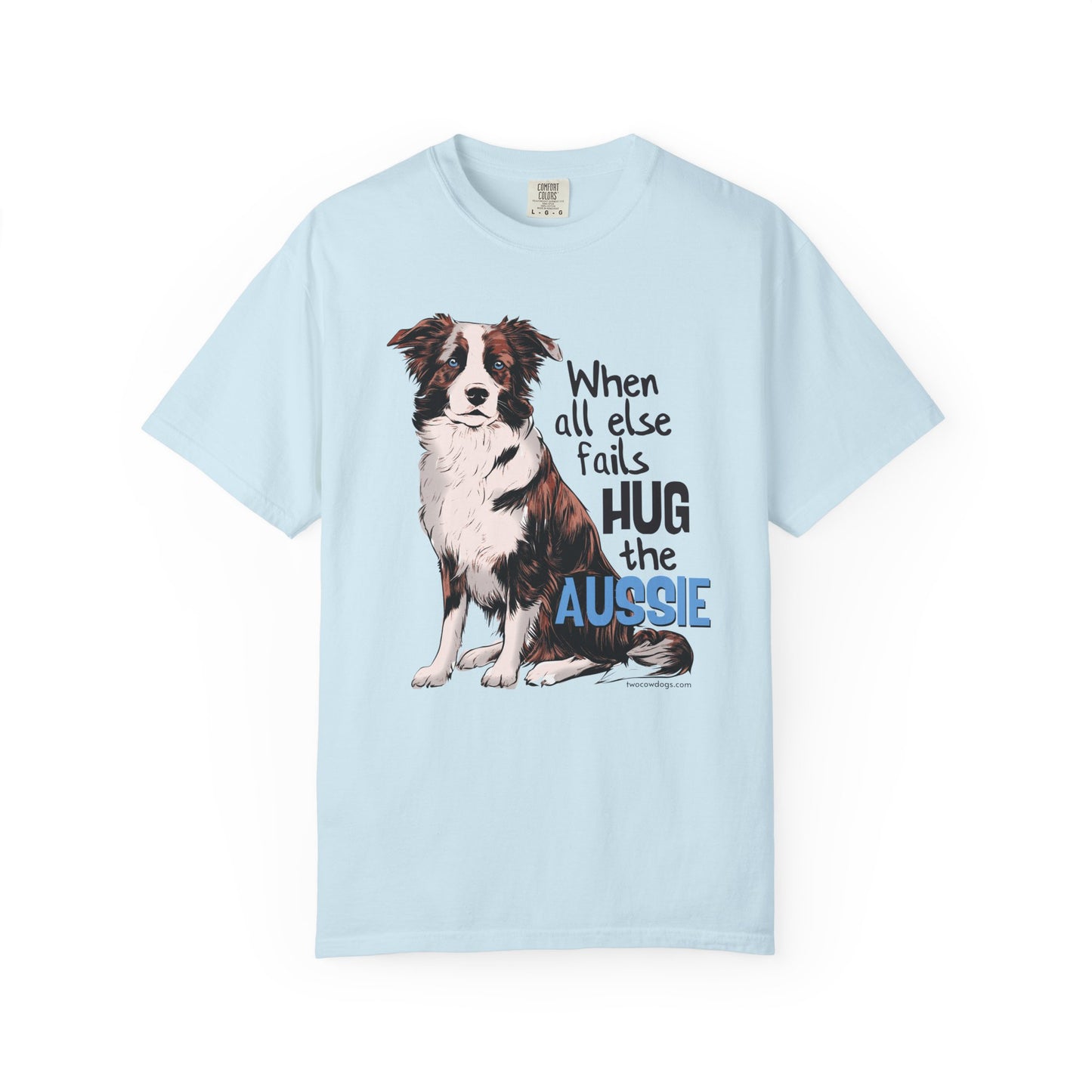 Australian Shepherd, Aussie Hug Unisex T-shirt
