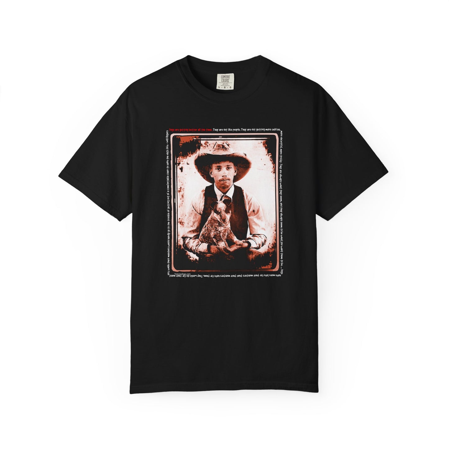 Vintage Cowboy and Heeler Puppy Tee Shirt