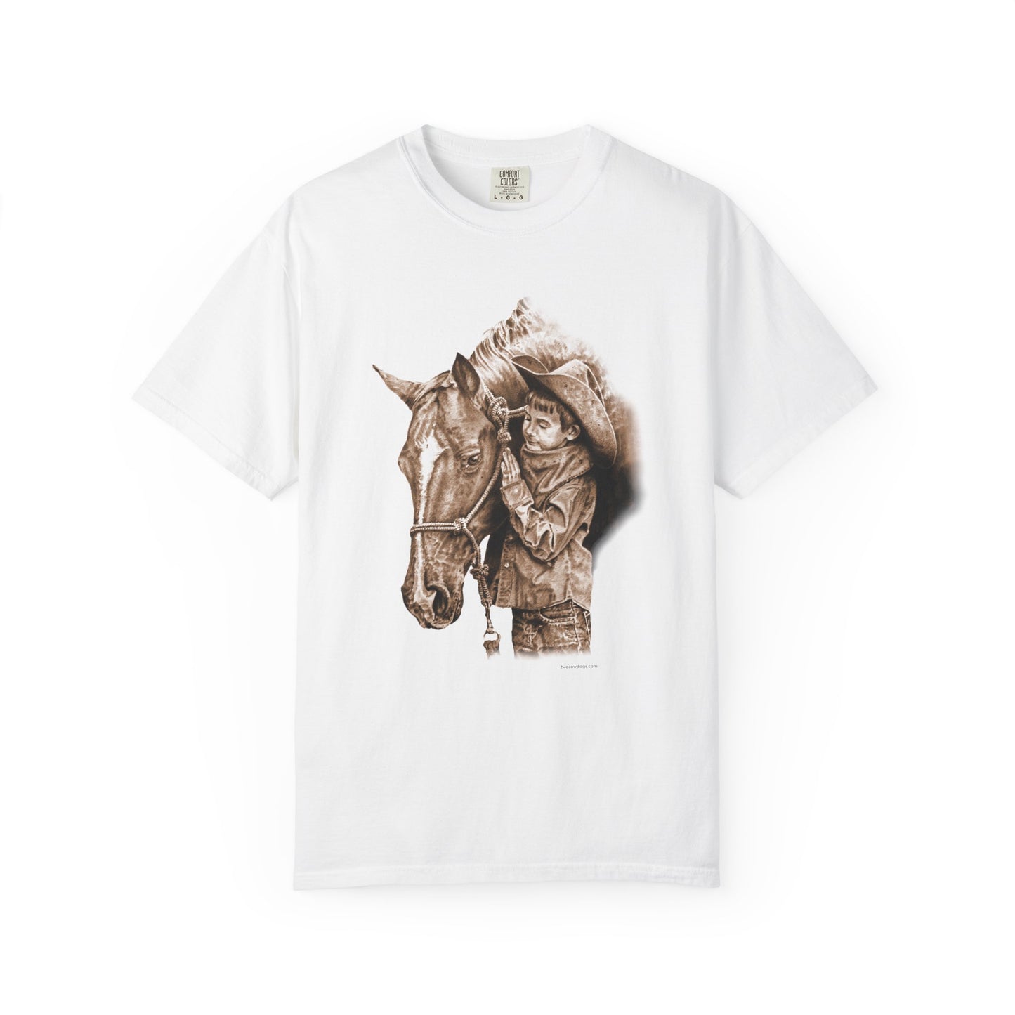 Horse Gift Tee Shirt, Cowkid gets pony for present