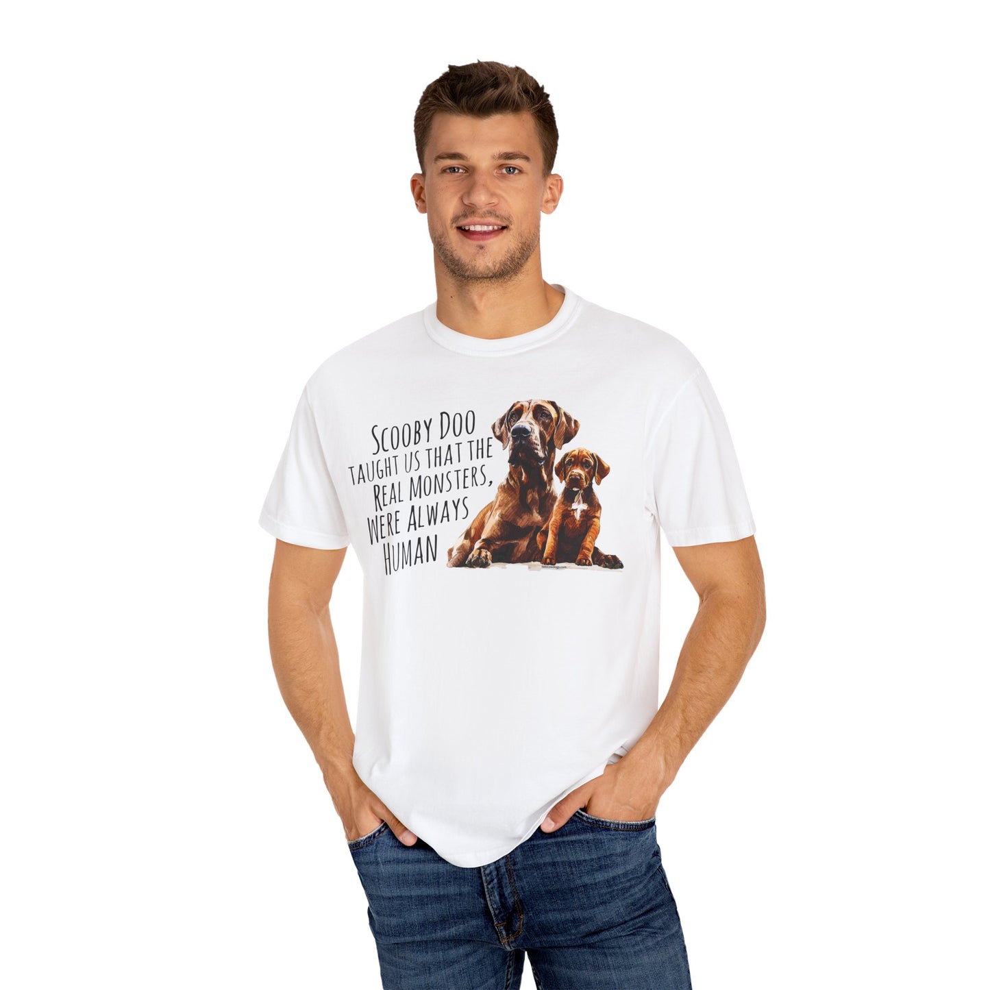 Scooby Scrappy Unisex Garment-Dyed T-shirt