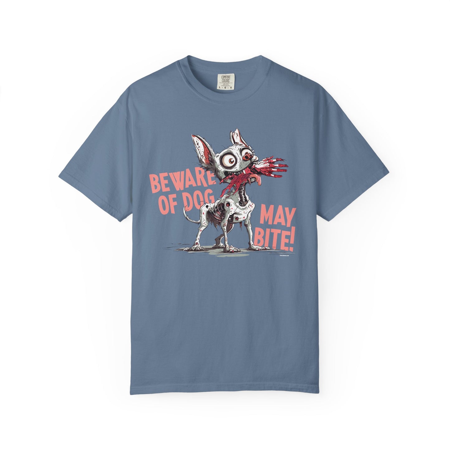 Beware of Dog Unisex T-Shirt, Super-Soft Garment-Dyed Tee
