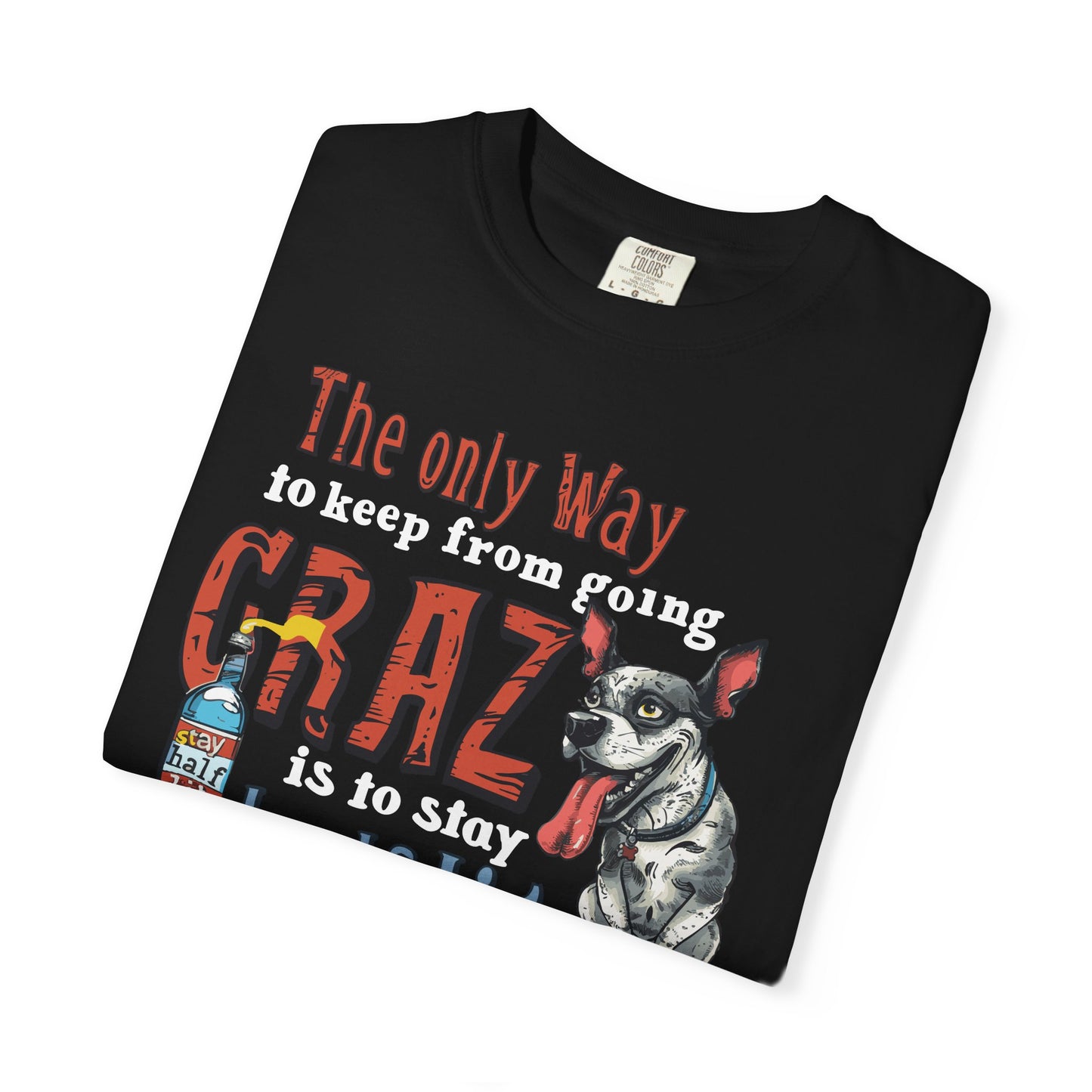 Crazy Half Lit Dog T-Shirt