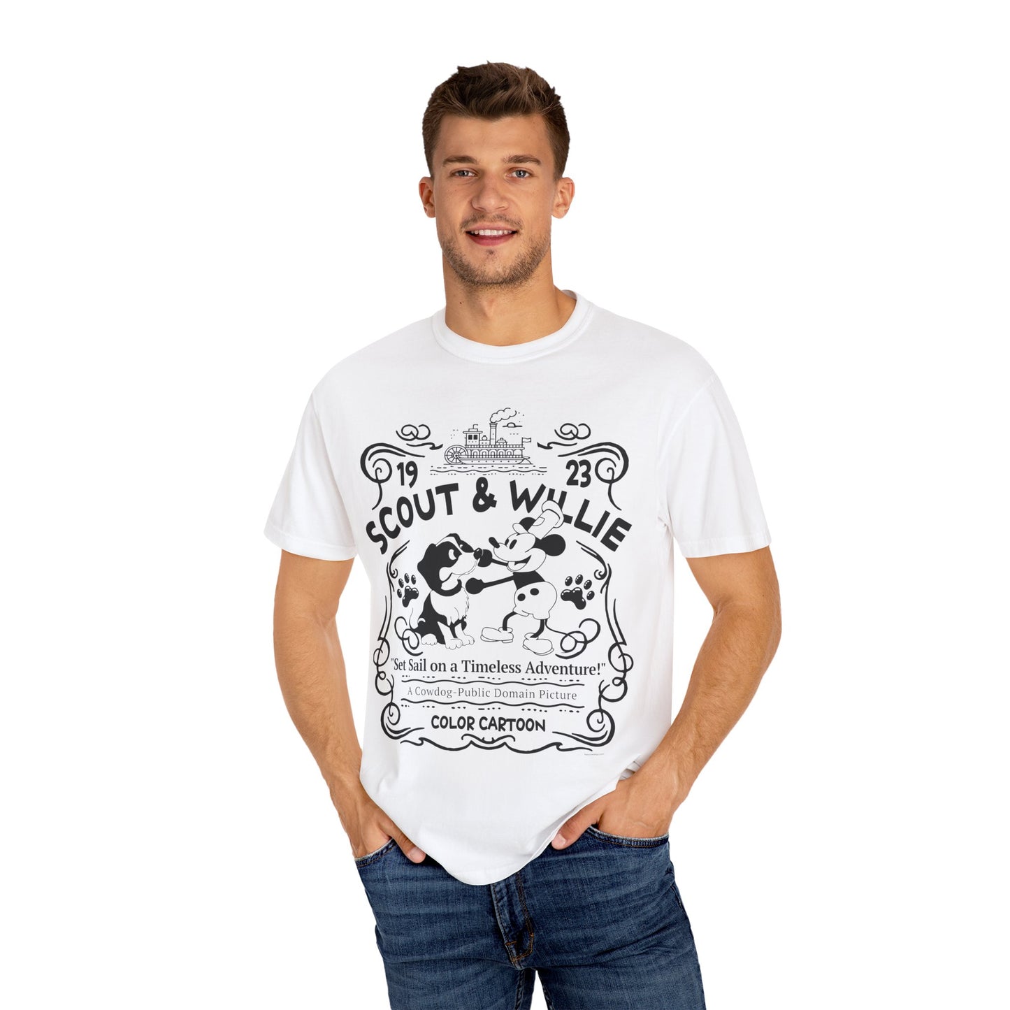 Vintage Scout and Steamboat Willie T-Shirt