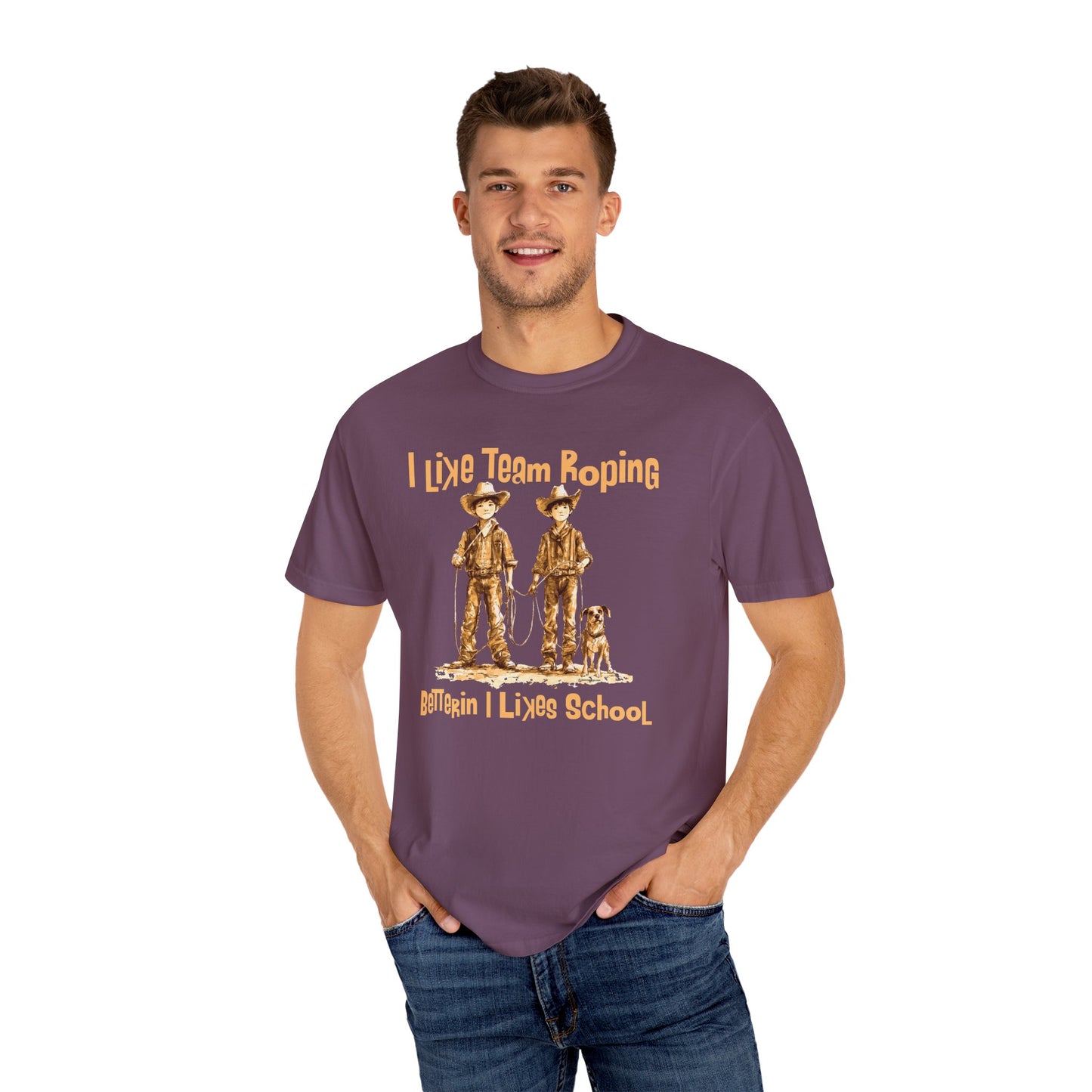 Team Roping T-shirt - I Like (Betterin I Likes School)