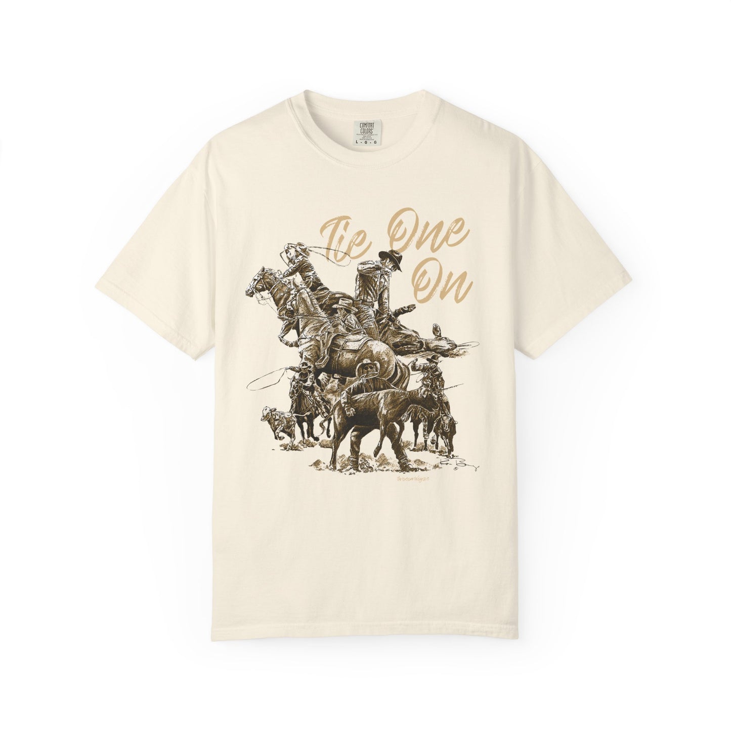Rodeo Calf Roping, Tie-Down T-Shirt
