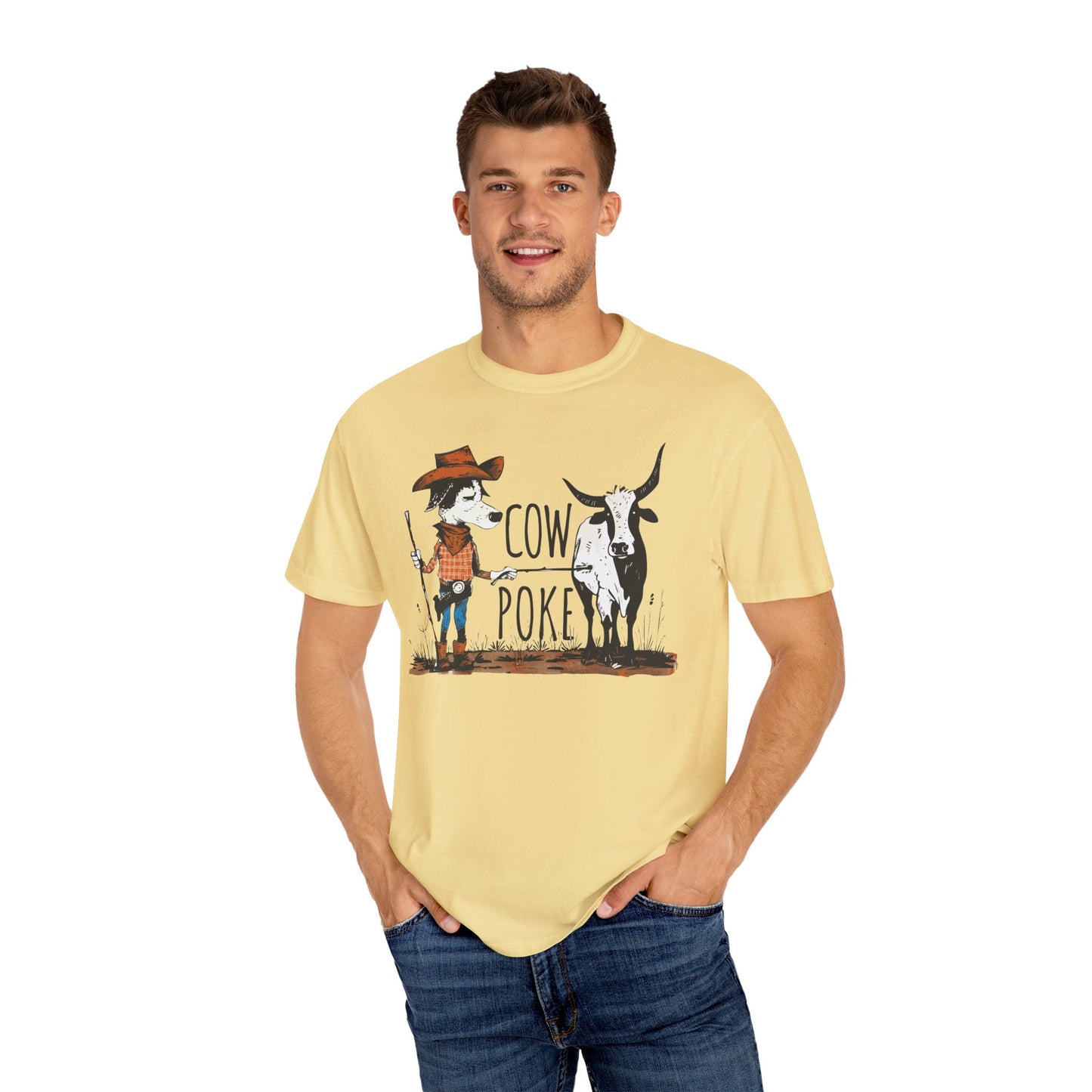 Cow Poke T-Shirt - Unisex Garment-Dyed