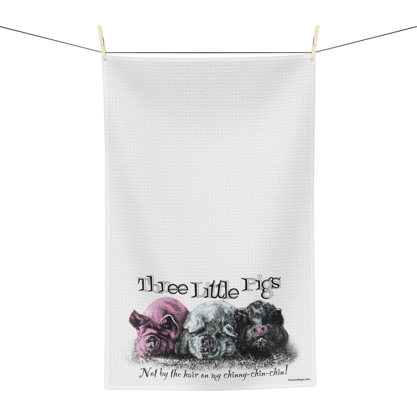 Three Little Pigs Microfiber Tea Towel
