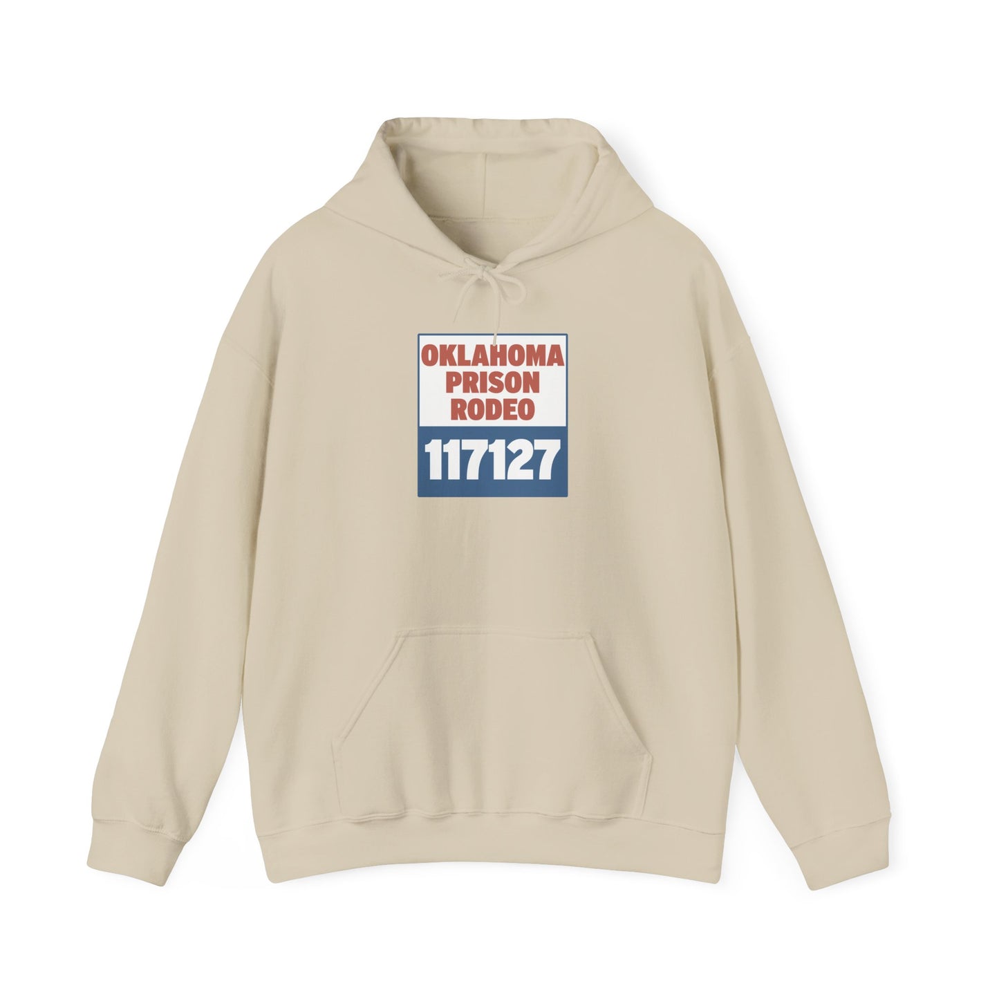 Vintage Rodeo Hoodie with 1940s Prison Rodeo Poster Design