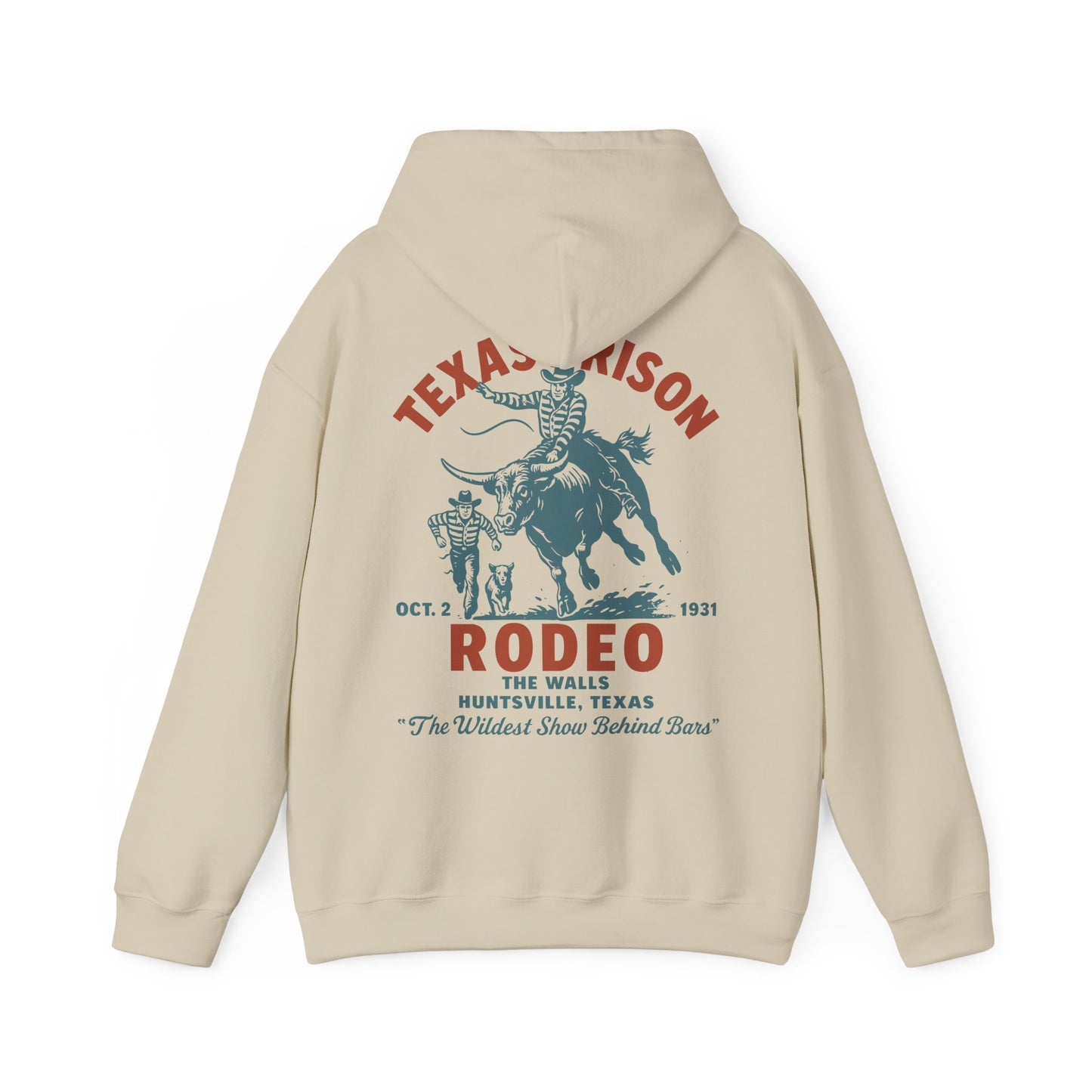 Vintage Rodeo Hoodie - The Wildest Show Behind Bars Design