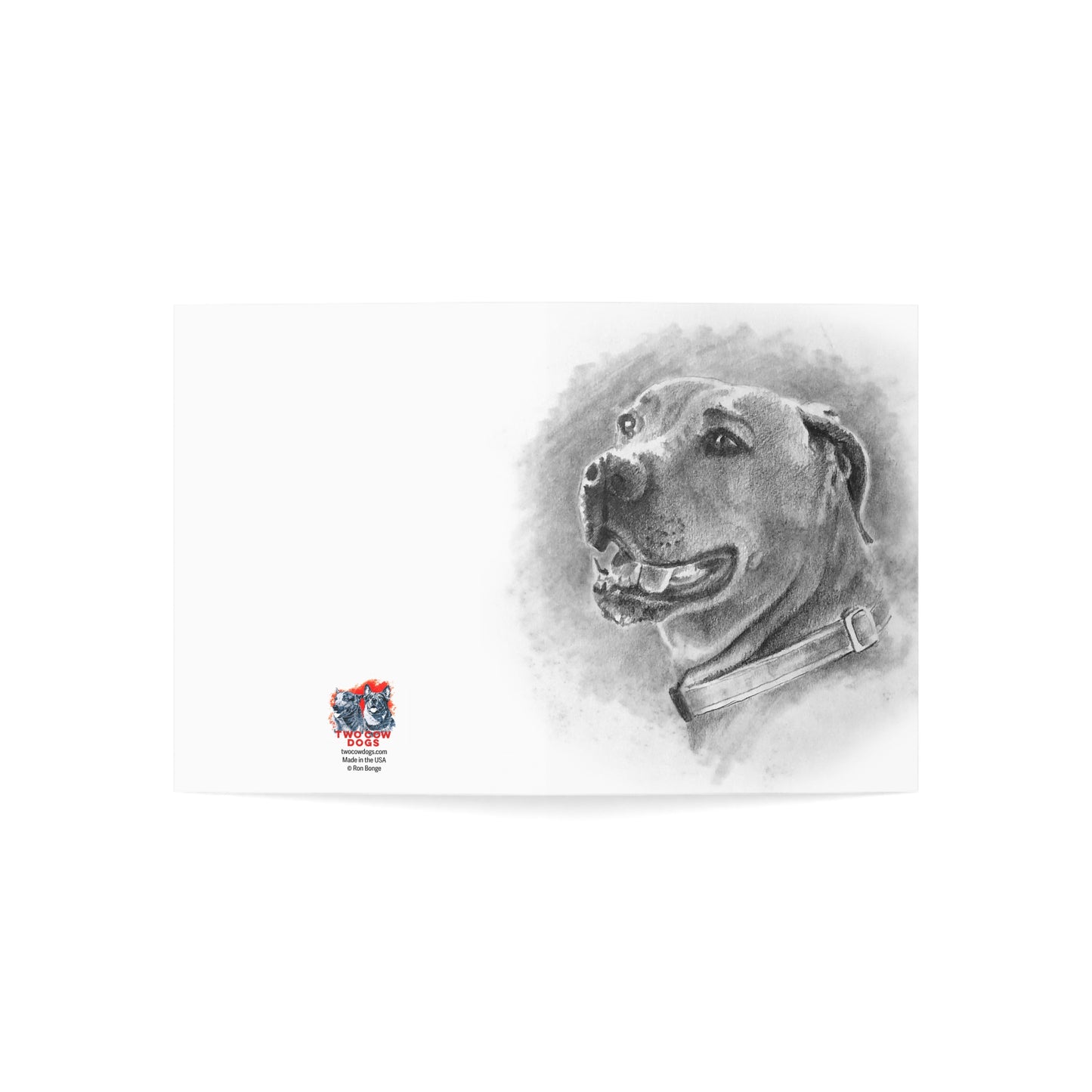 Greeting Cards - Blackmouth Cur Blank Notecards