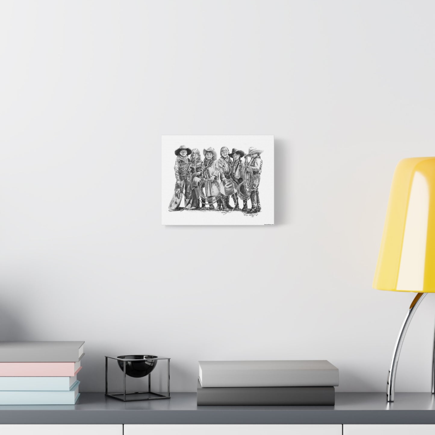 The Cowgirls Stretched Canvas Print