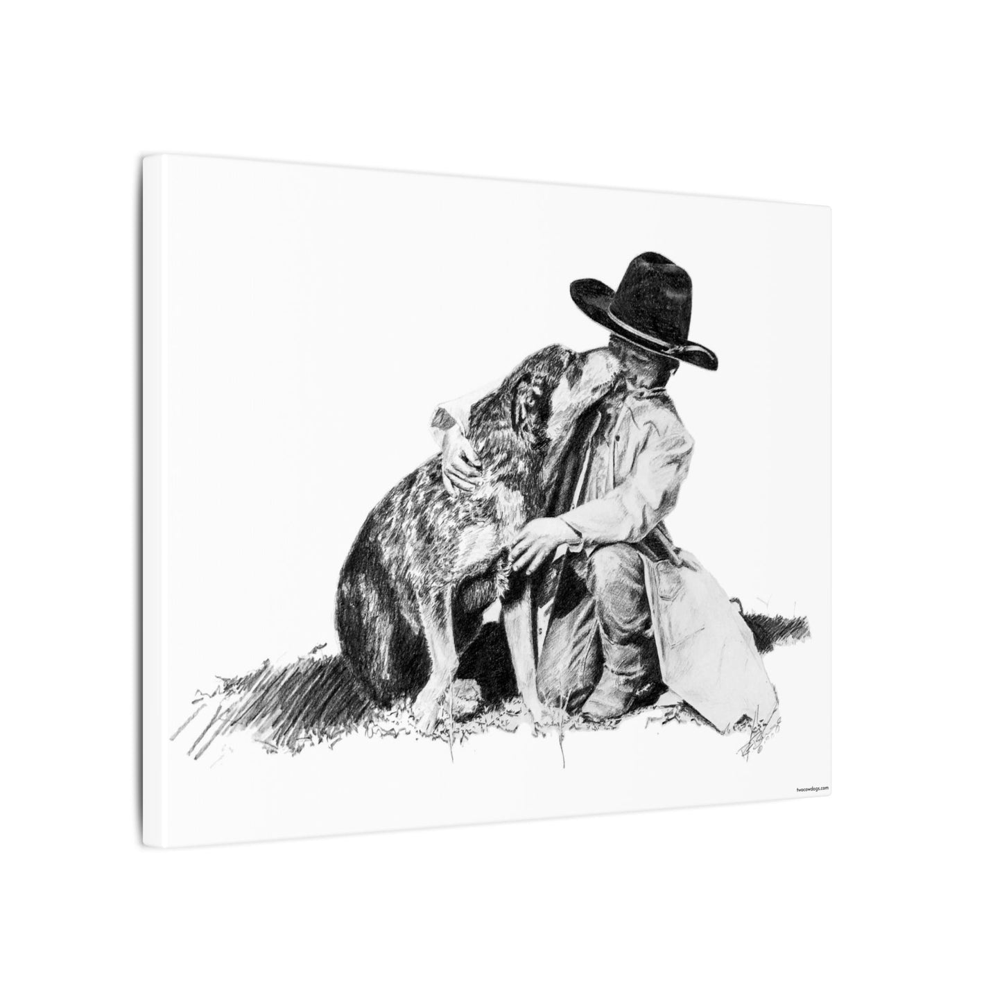 Justin's Heeler Stretched Canvas