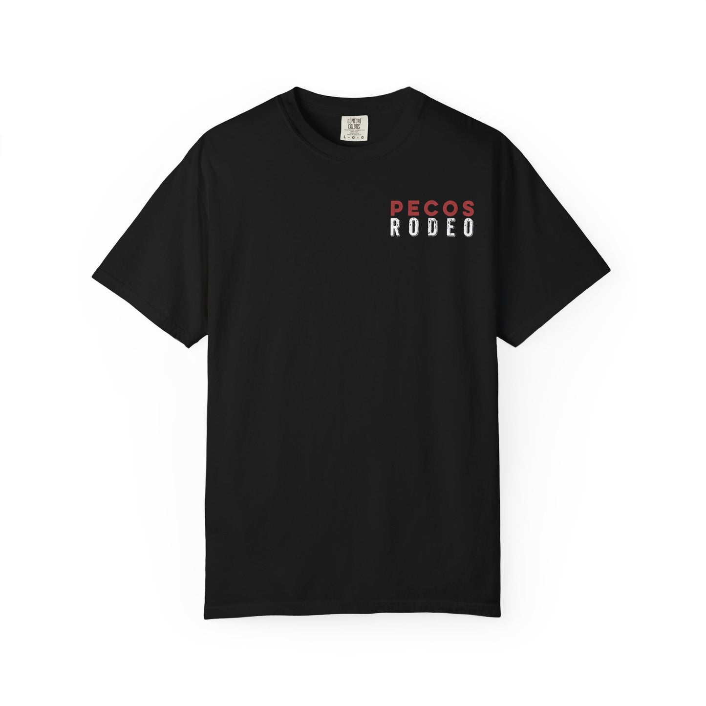 Vintage Pecos Rodeo 1883, front and back design