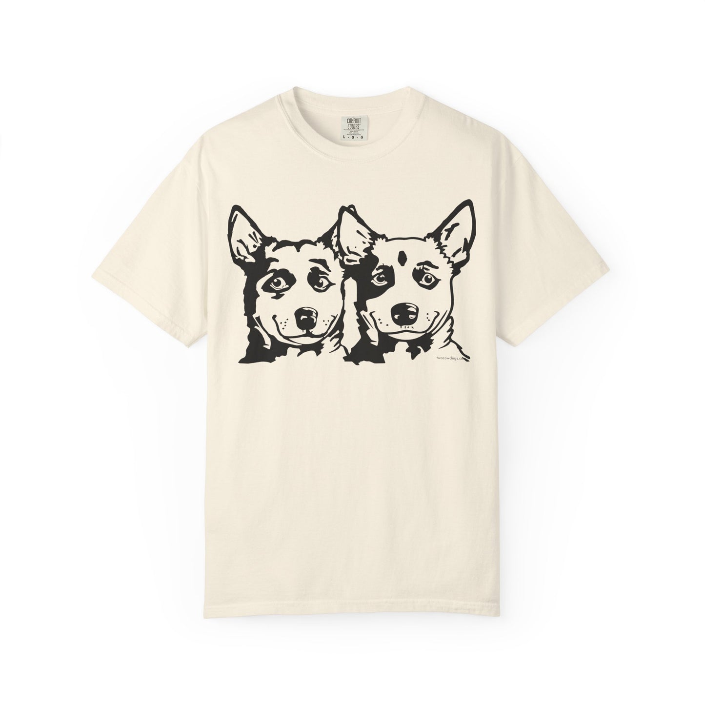 Cartoon Cowdogs Tshirt - Unisex Garment-Dyed
