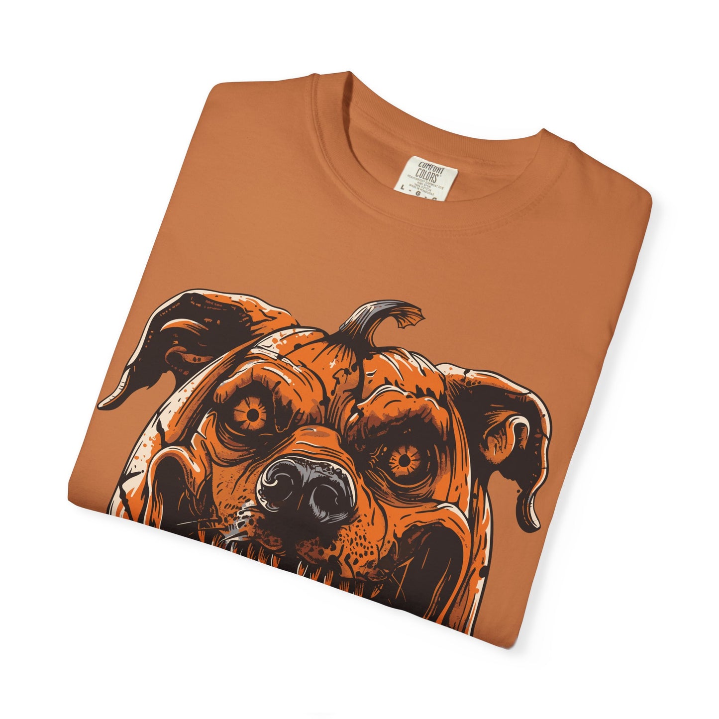 Scary Dog Pumpkin Head T-Shirt