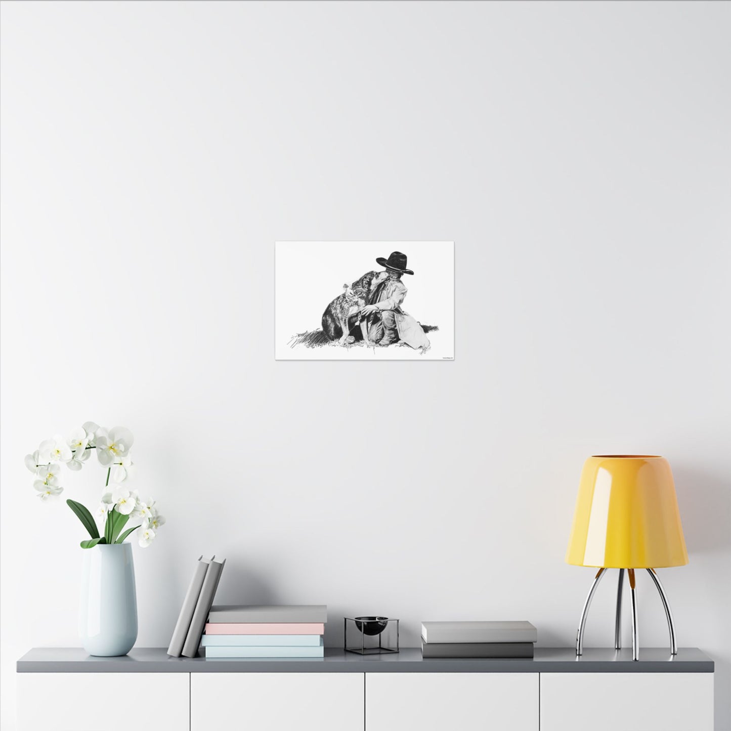 Justin's Heeler Stretched Canvas