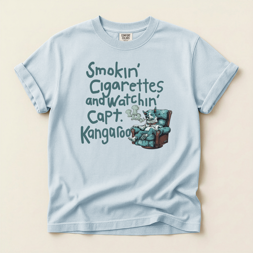 Retro T-Shirt 'Smokin' Cigarettes and Watchin' Captain Kangaroo'