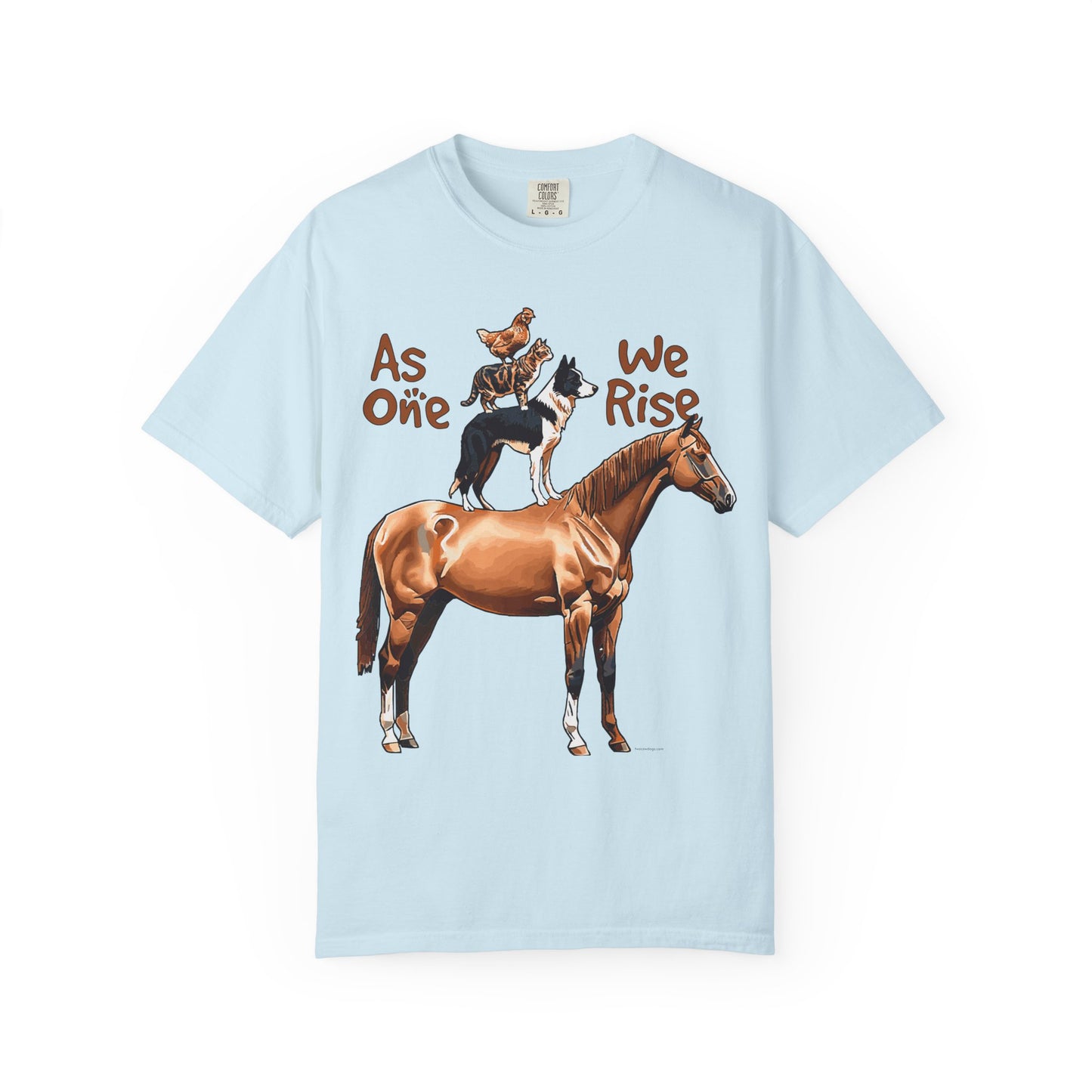 As One, We Rise, Stacked Animal Tee Shirt