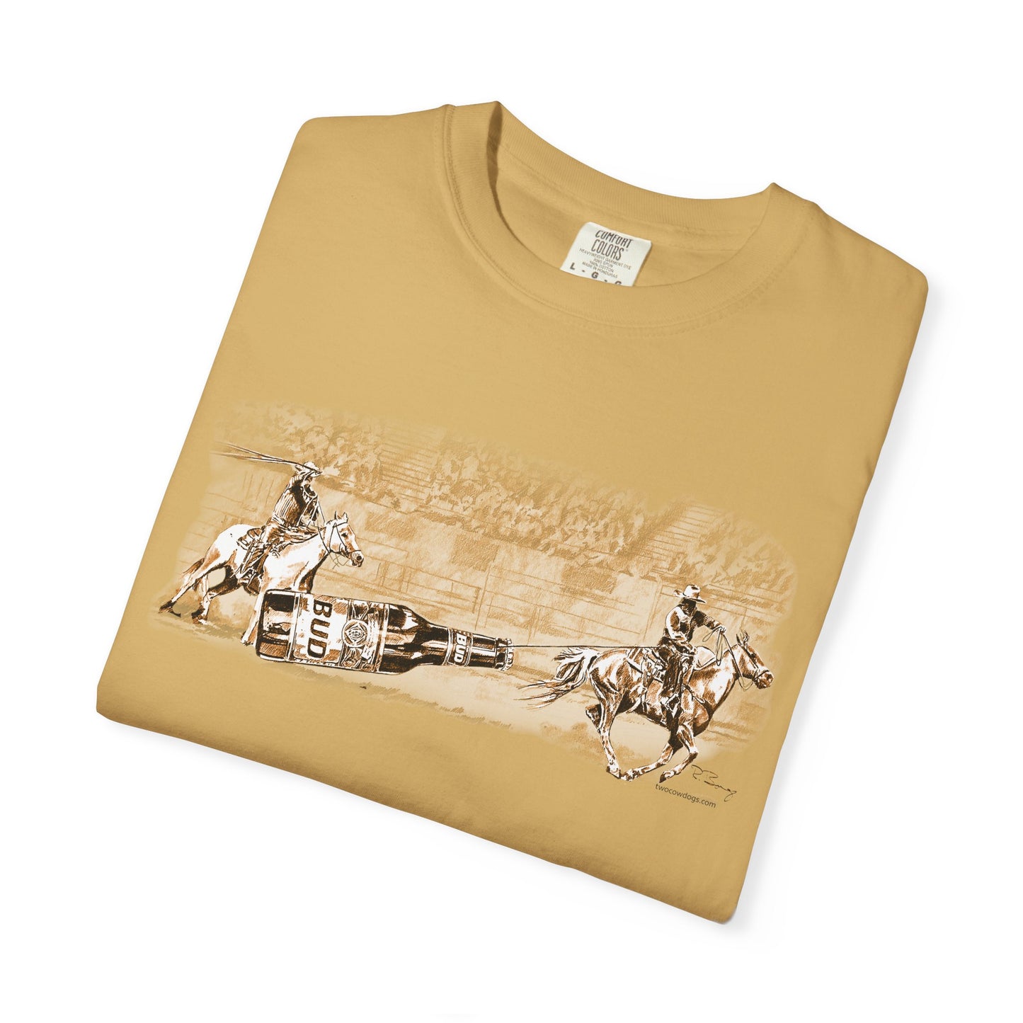 Team Ropers Roping Bottle Unisex T-shirt - Original Art Design