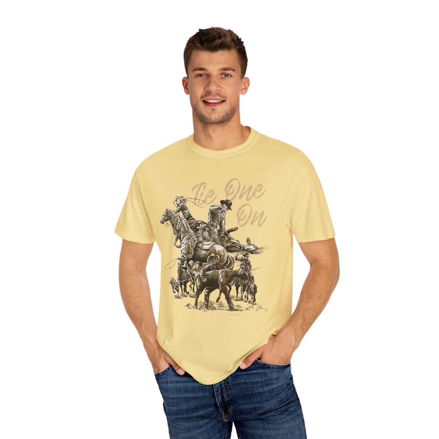 Rodeo Calf Roping, Tie-Down T-Shirt