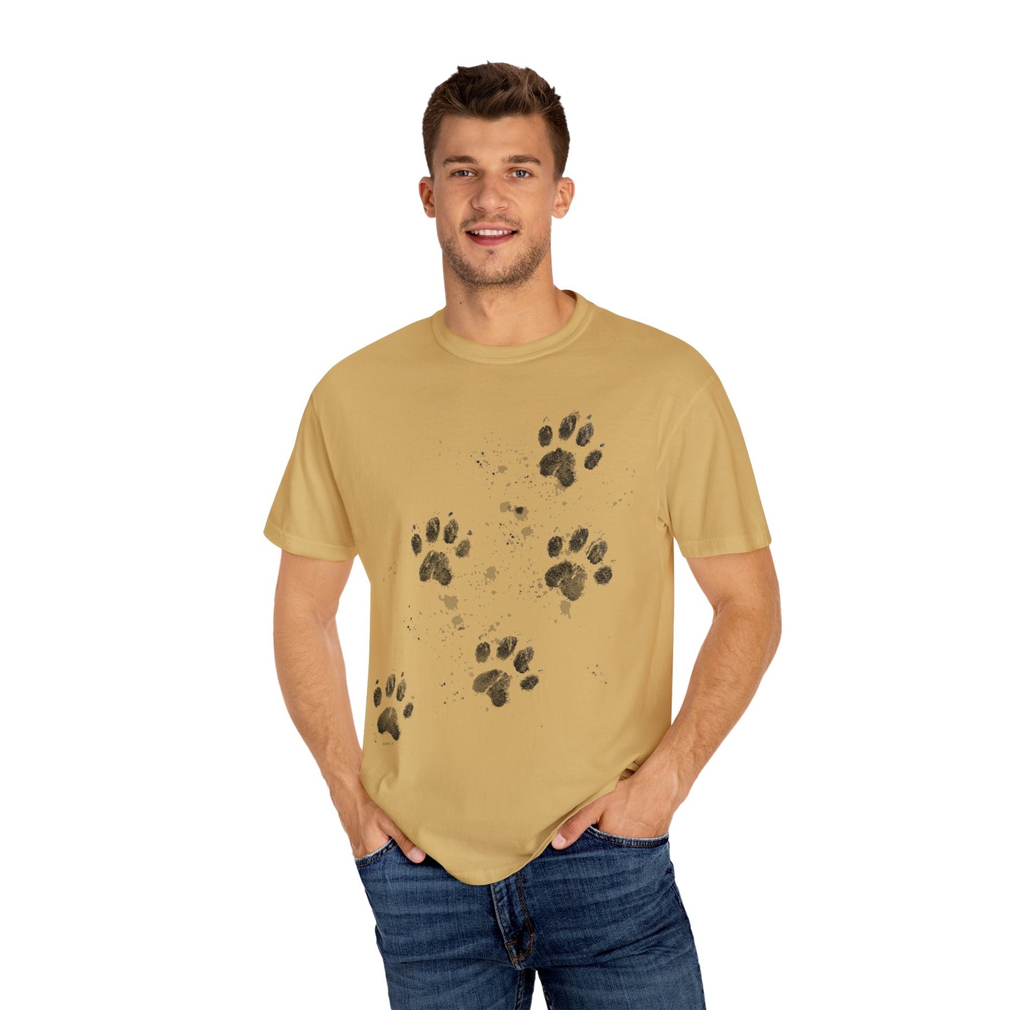 Dog Tracks T-Shirt - Unisex Garment-Dyed