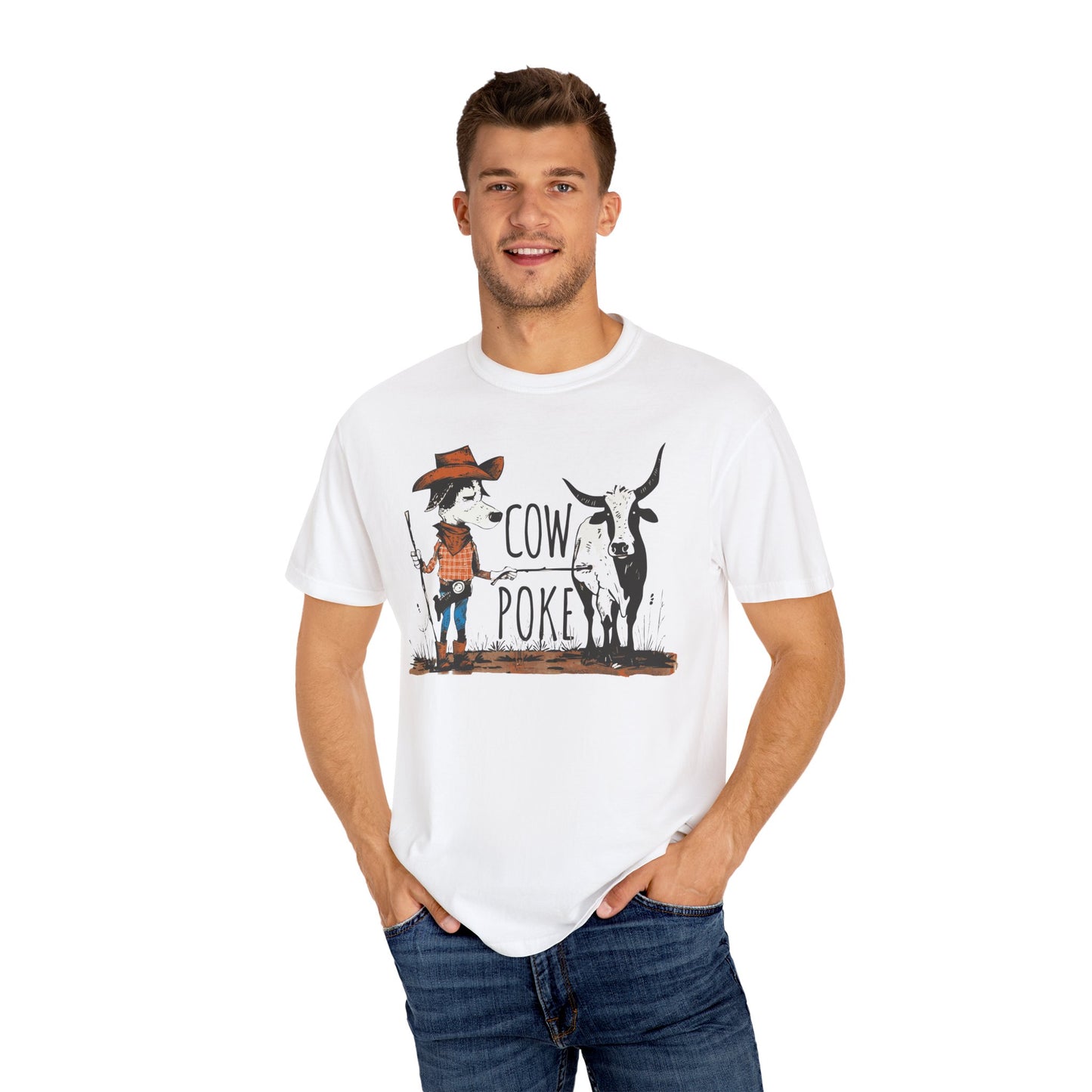 Cow Poke T-Shirt - Unisex Garment-Dyed