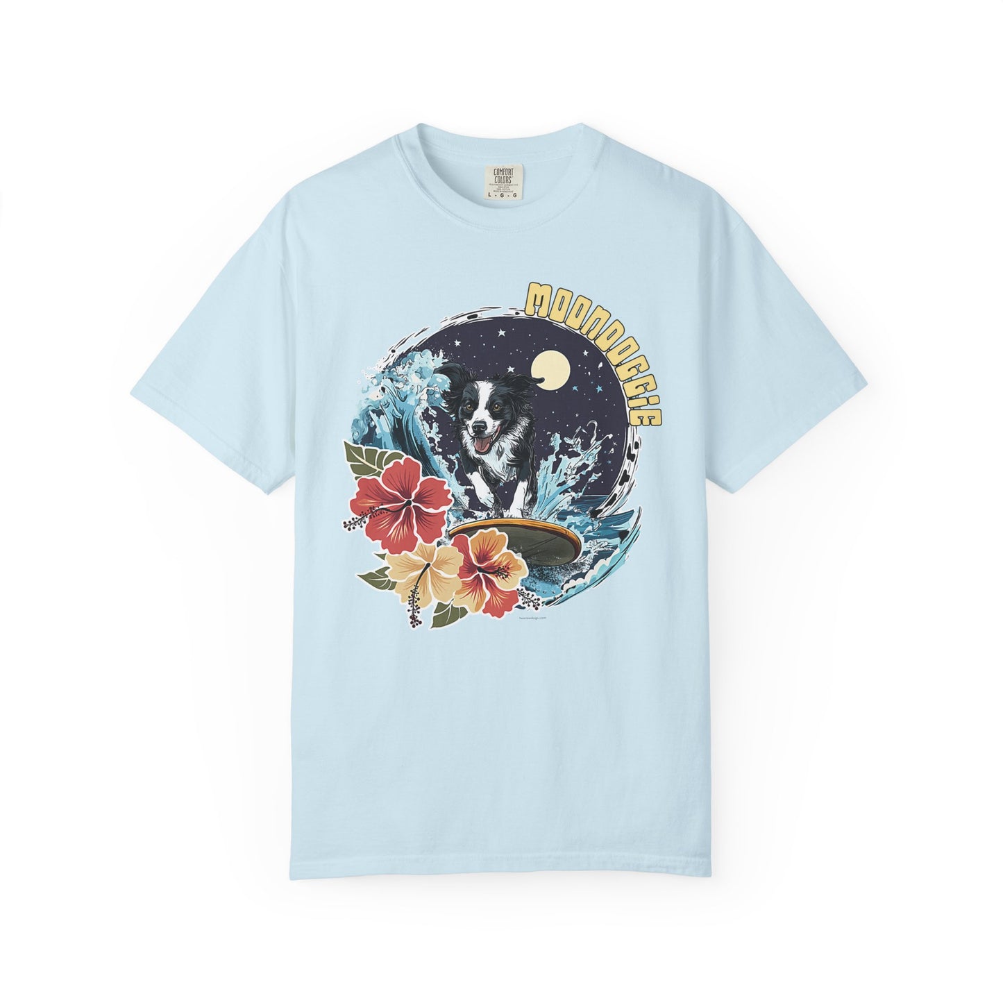 Summer Vibes Surfing Border Collie T-shirt - Unisex