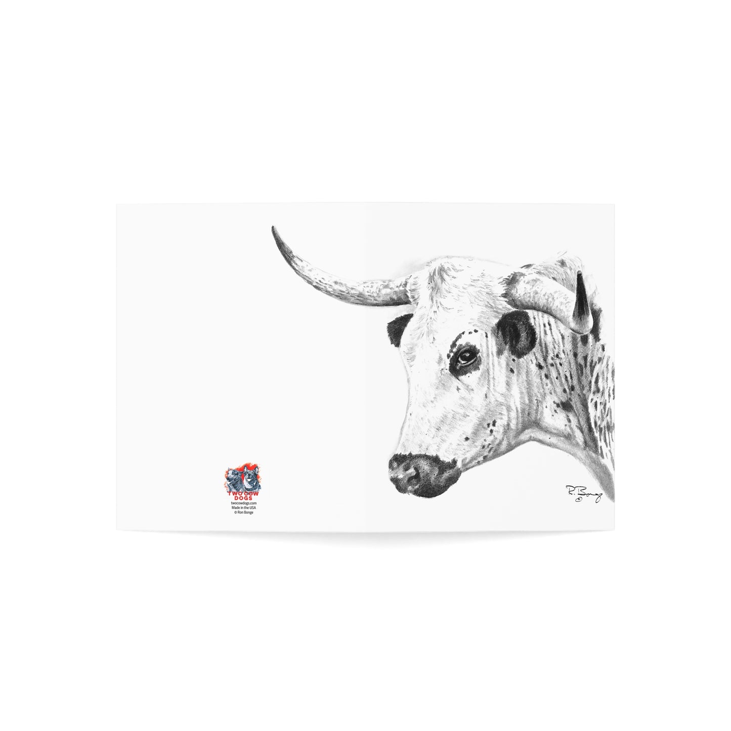 Spotted Longhorn Notecards (envelopes included)