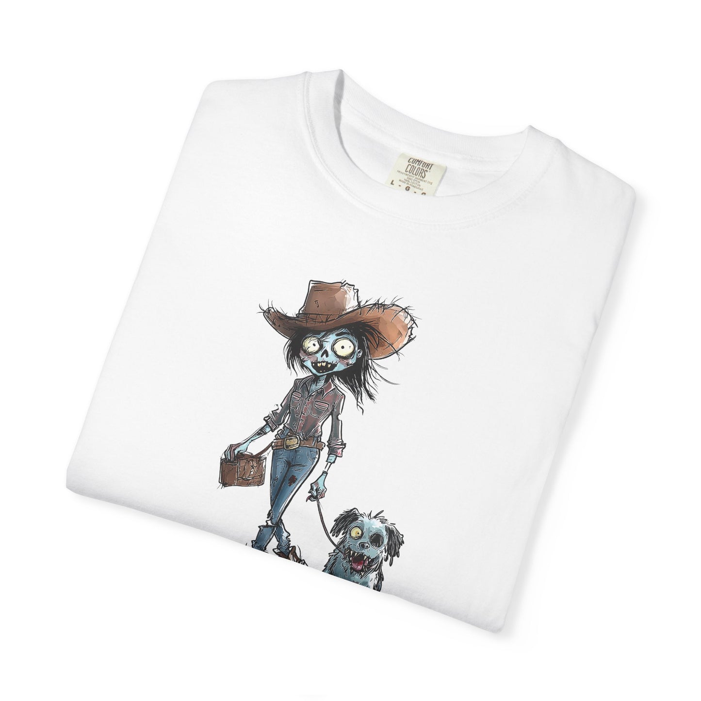 Zombie T-Shirt, Unisex Garment-Dyed, They're Coming to Get You, Barbara
