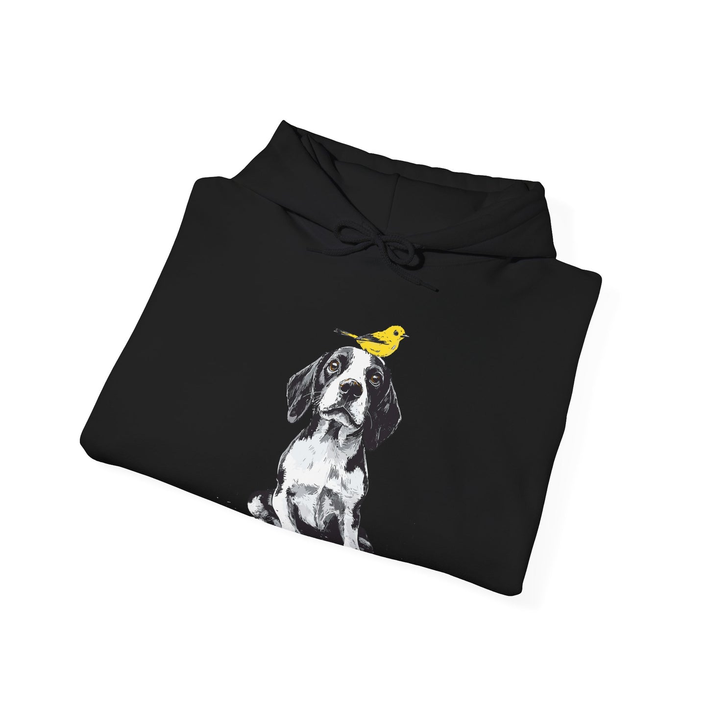 Beagle and Yellow Bird Soft Hoodie