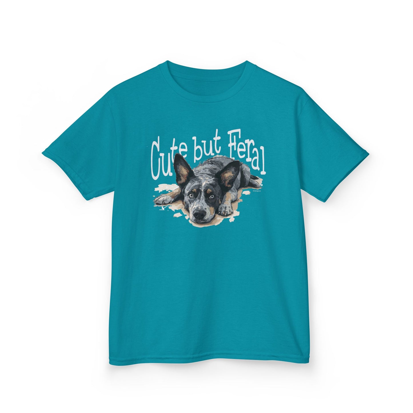 Kid's-Cute but Feral, Dog Heeler T-shirt
