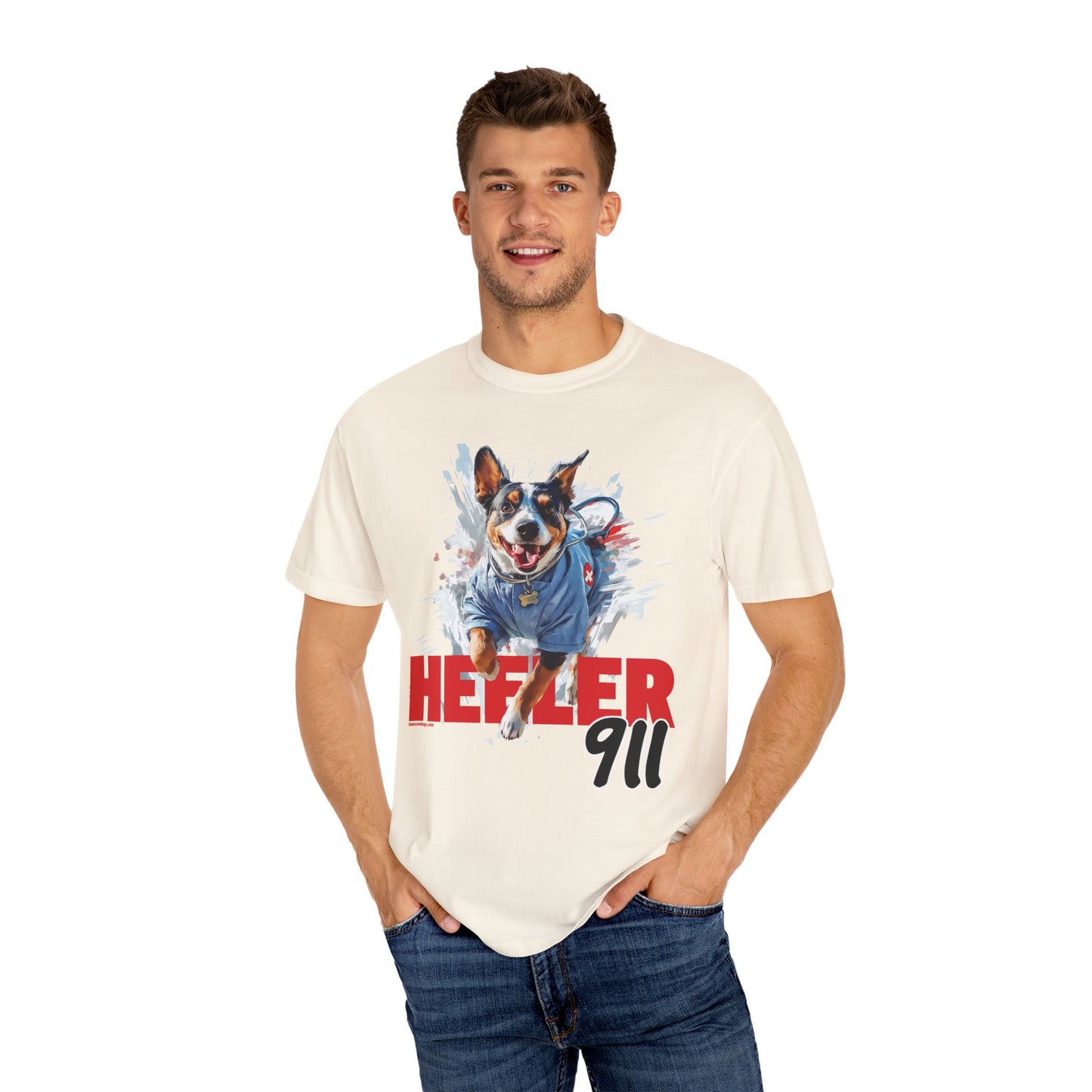 Heeler 911 Unisex T-shirt - Nurse Heeler Dog Design