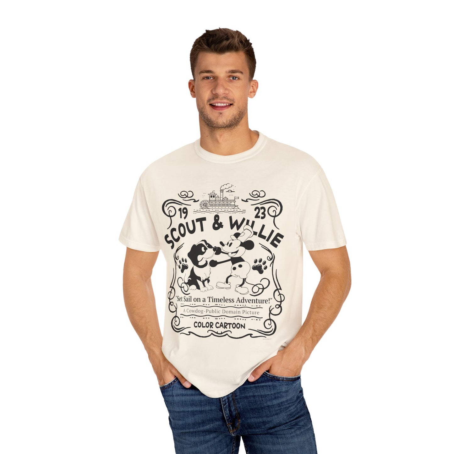 Vintage Scout and Steamboat Willie T-Shirt