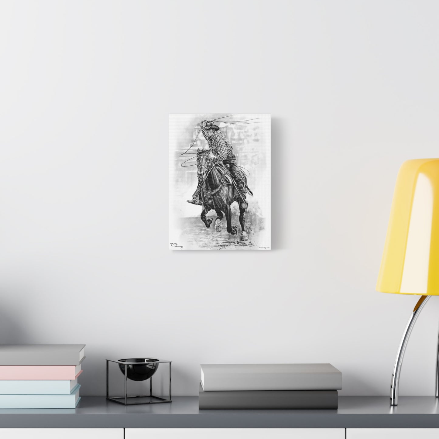 Ranch Roper 2, Custom Stretched Canvas