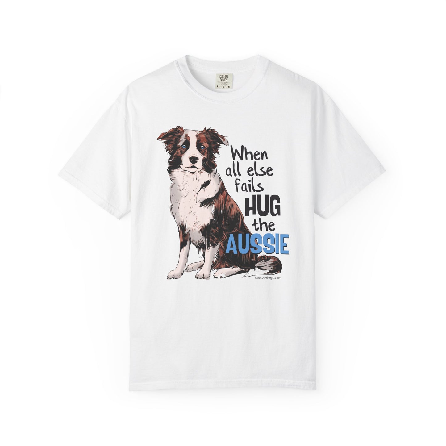 Australian Shepherd, Aussie Hug Unisex T-shirt