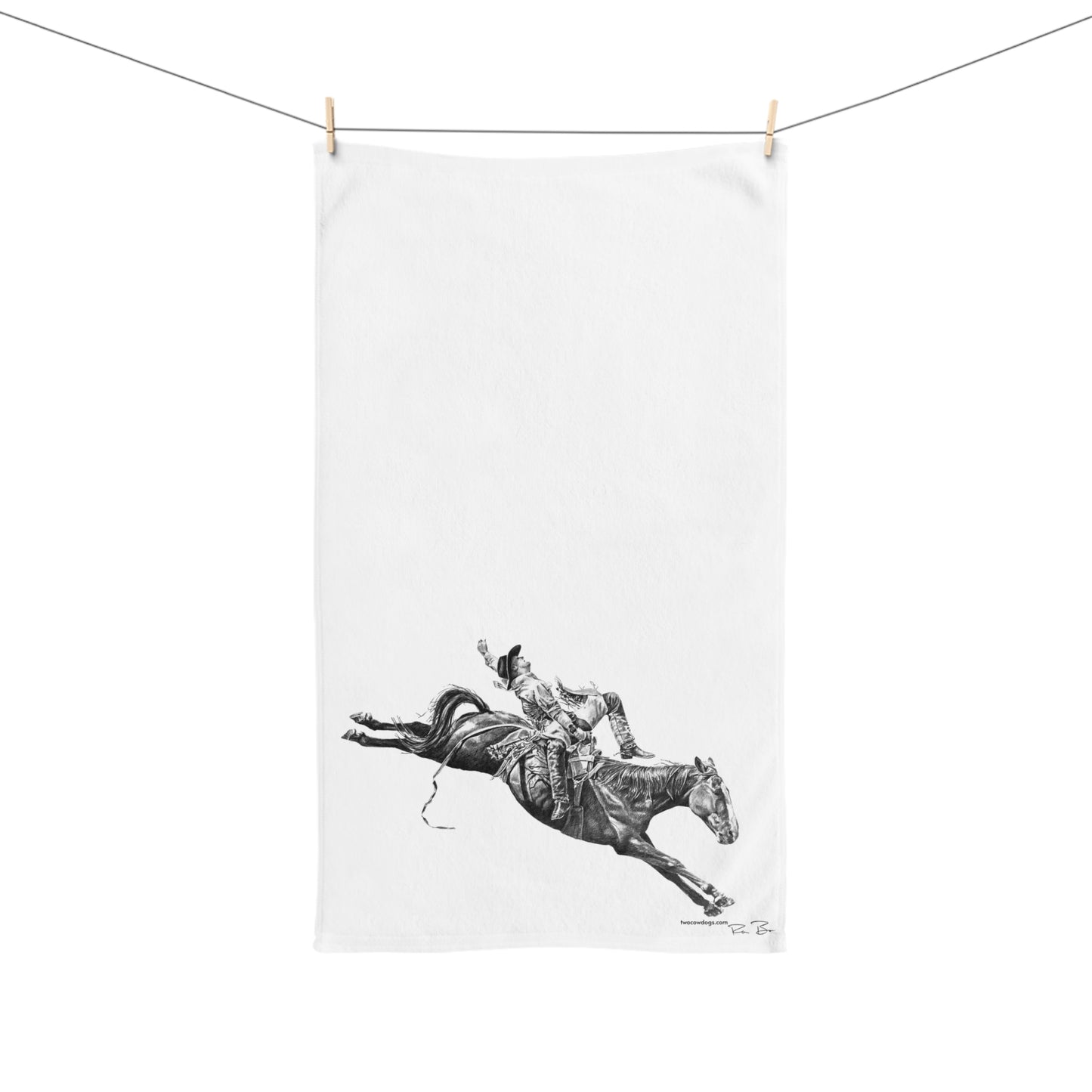 Bareback Rider Microfiber Tea Towel