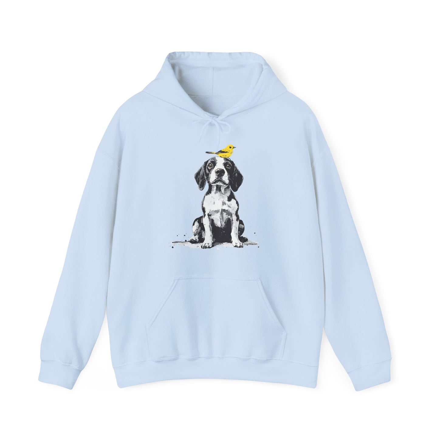 Beagle and Yellow Bird Soft Hoodie