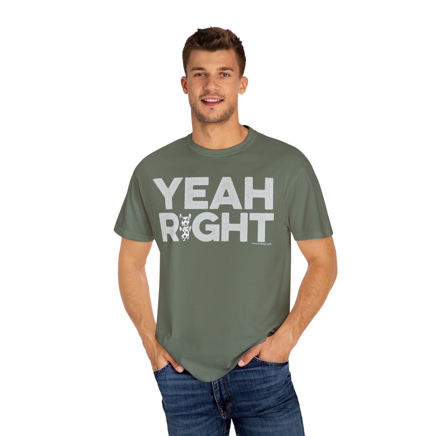 YEAH RIGHT, Garment Dyed T-Shirt