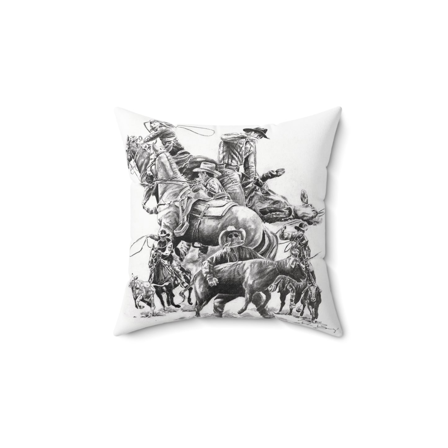 Calf Roping Pillow