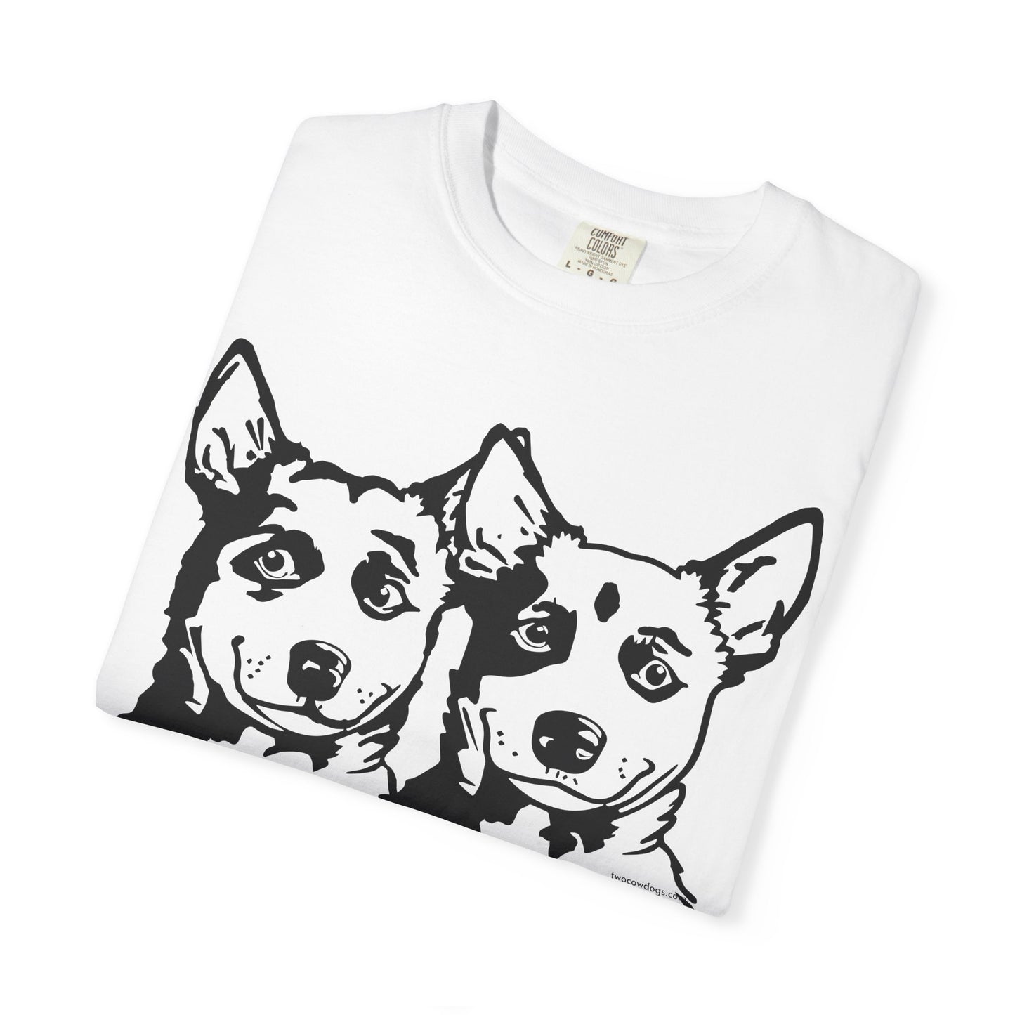 Cartoon Cowdogs Tshirt - Unisex Garment-Dyed