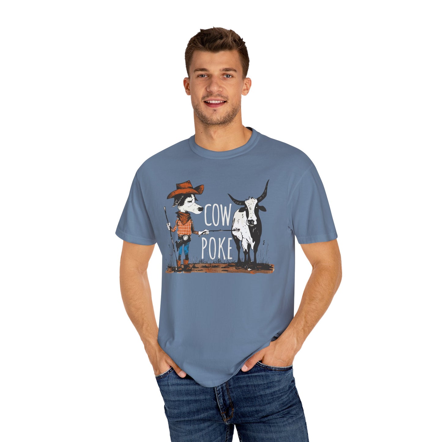 Cow Poke T-Shirt - Unisex Garment-Dyed