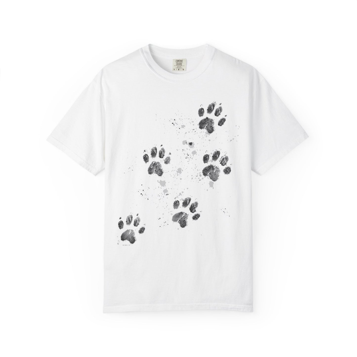 Dog Tracks T-Shirt - Unisex Garment-Dyed
