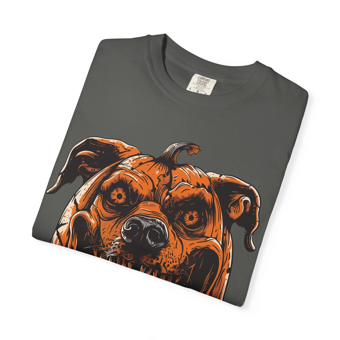 Scary Dog Pumpkin Head T-Shirt