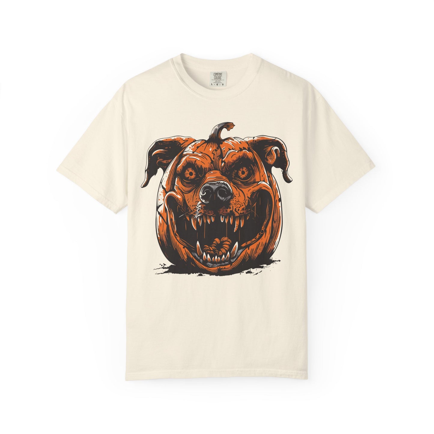 Scary Dog Pumpkin Head T-Shirt