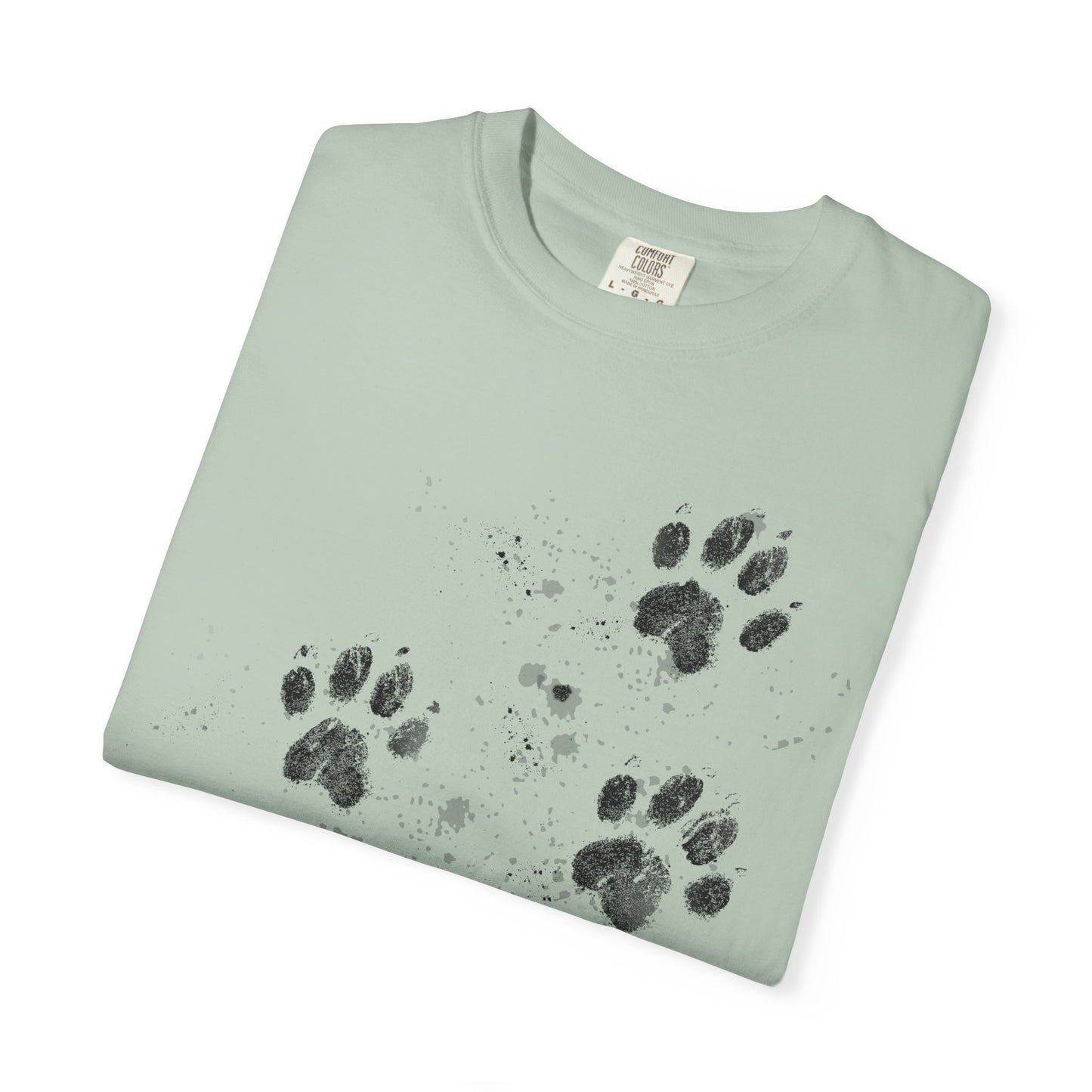 Dog Tracks T-Shirt - Unisex Garment-Dyed
